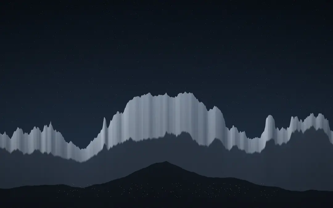 Les Alpes françaises de nuit